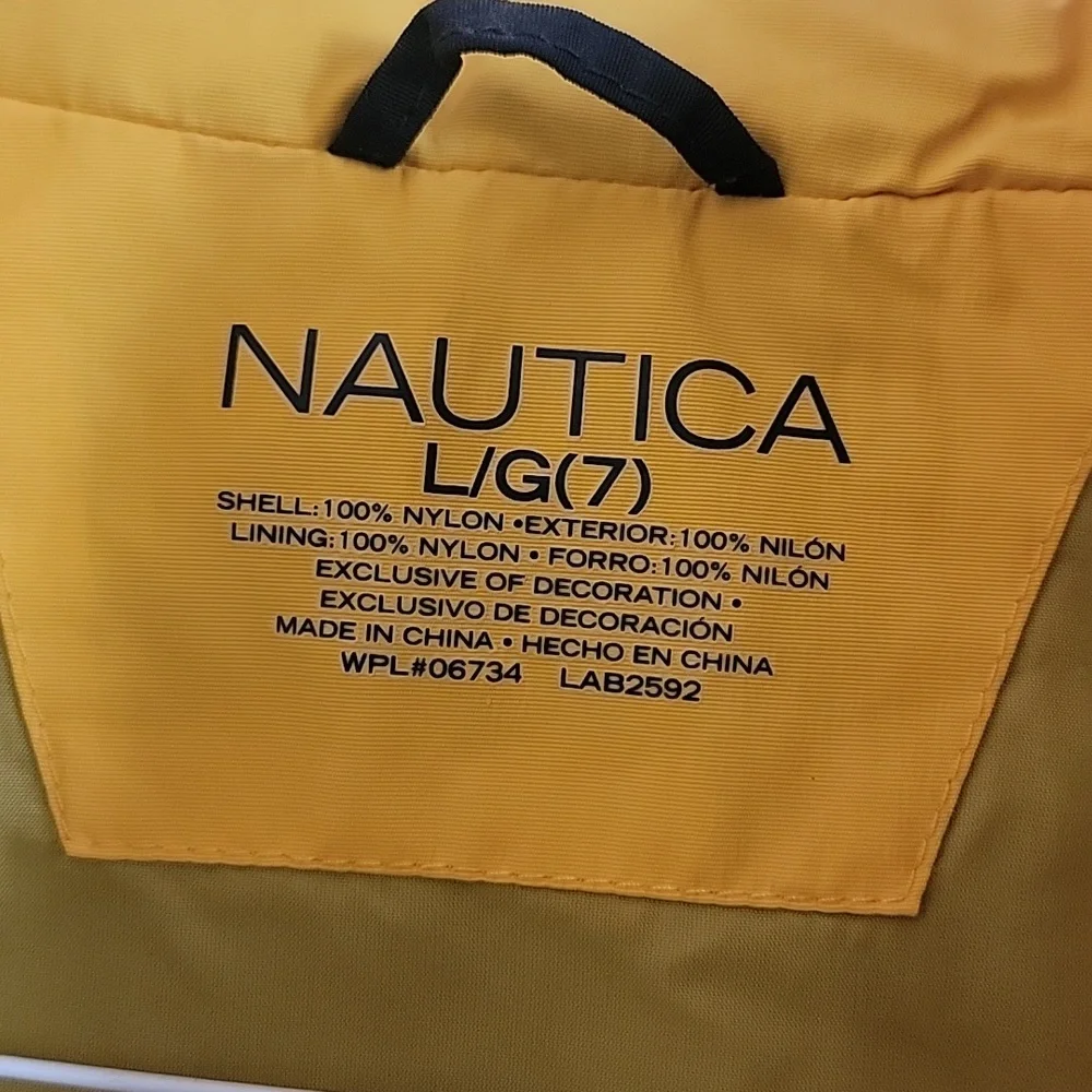 Nautica Kids Navy Jacket with Yellow Accents